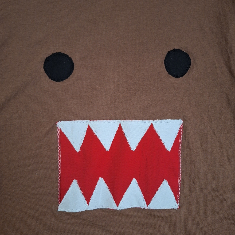 Upcycled Reworked DIY Domo Kun Character T-Shirt - Women's Size XS